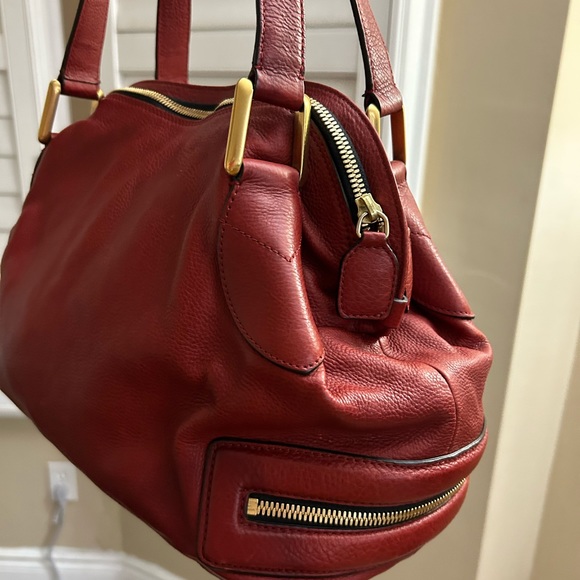 S O L D !   🌹 Authentic Chloe Red Leather - with authentication card. - Picture 6 of 14